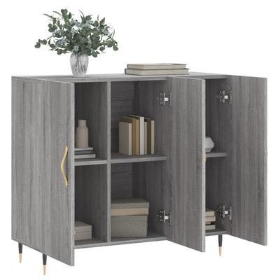 Senkki harmaa Sonoma 90x34x80 cm tekninen puu