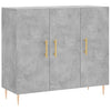 Senkki betoninharmaa 90x34x80 cm tekninen puu