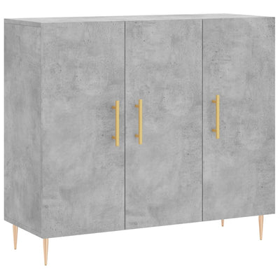 Senkki betoninharmaa 90x34x80 cm tekninen puu