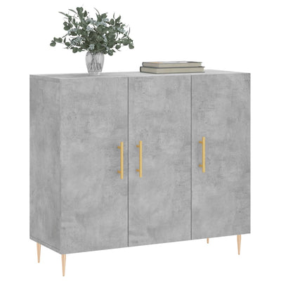 Senkki betoninharmaa 90x34x80 cm tekninen puu