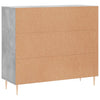 Senkki betoninharmaa 90x34x80 cm tekninen puu