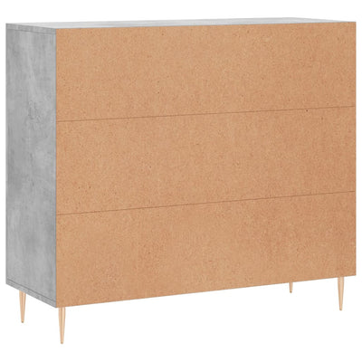 Senkki betoninharmaa 90x34x80 cm tekninen puu