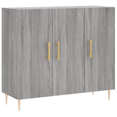 Senkki harmaa Sonoma 90x34x80 cm tekninen puu