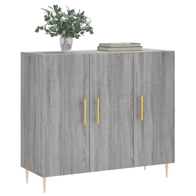 Senkki harmaa Sonoma 90x34x80 cm tekninen puu