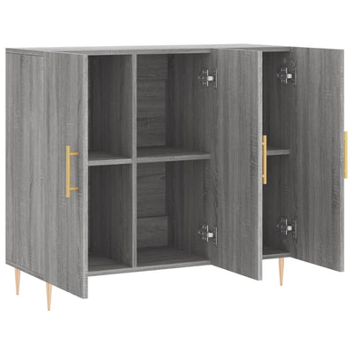 Senkki harmaa Sonoma 90x34x80 cm tekninen puu