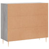 Senkki harmaa Sonoma 90x34x80 cm tekninen puu