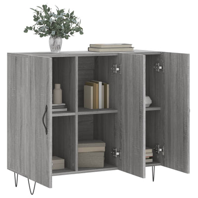 Senkki harmaa Sonoma 90x34x80 cm tekninen puu
