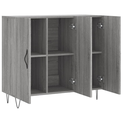 Senkki harmaa Sonoma 90x34x80 cm tekninen puu