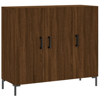 Senkki ruskea tammi 90x34x80 cm tekninen puu