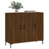 Senkki ruskea tammi 90x34x80 cm tekninen puu