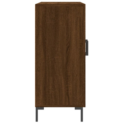 Senkki ruskea tammi 90x34x80 cm tekninen puu