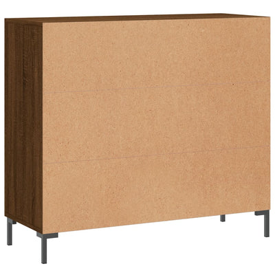 Senkki ruskea tammi 90x34x80 cm tekninen puu
