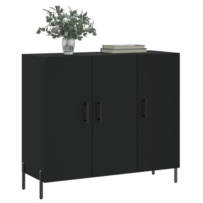 Senkki musta 90x34x80 cm tekninen puu