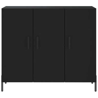 Senkki musta 90x34x80 cm tekninen puu