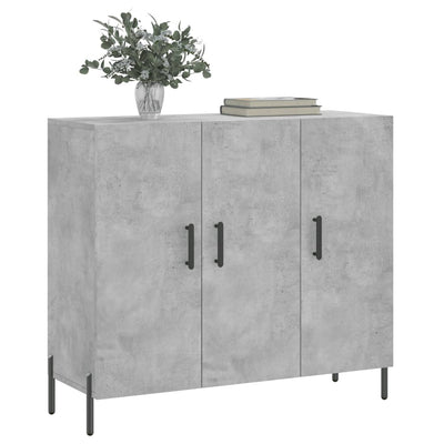 Senkki betoninharmaa 90x34x80 cm tekninen puu