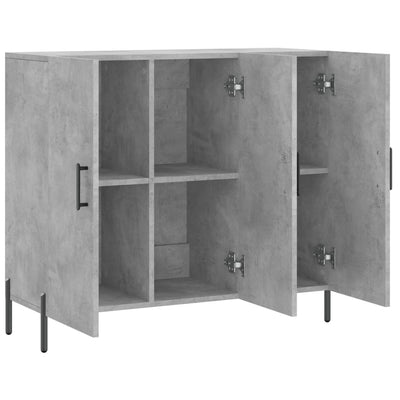 Senkki betoninharmaa 90x34x80 cm tekninen puu