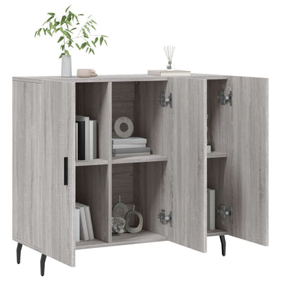 Senkki harmaa Sonoma 90x34x80 cm tekninen puu