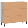 Senkki harmaa Sonoma 90x34x80 cm tekninen puu