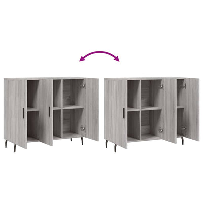 Senkki harmaa Sonoma 90x34x80 cm tekninen puu