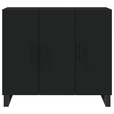 Senkki musta 90x34x80 cm tekninen puu