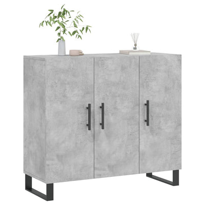 Senkki betoninharmaa 90x34x80 cm tekninen puu