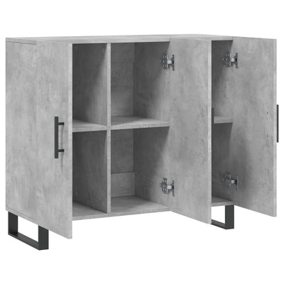 Senkki betoninharmaa 90x34x80 cm tekninen puu