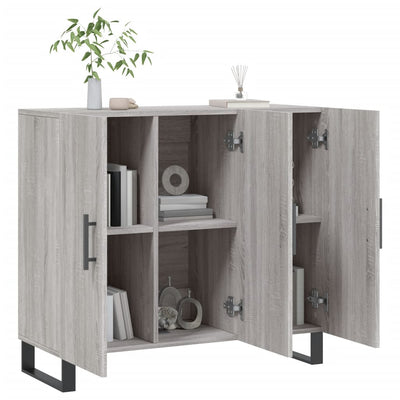 Senkki harmaa Sonoma 90x34x80 cm tekninen puu