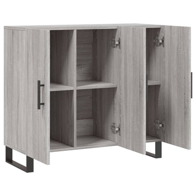 Senkki harmaa Sonoma 90x34x80 cm tekninen puu