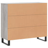 Senkki harmaa Sonoma 90x34x80 cm tekninen puu