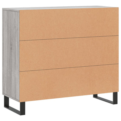 Senkki harmaa Sonoma 90x34x80 cm tekninen puu