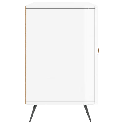 Senkki korkeakiilto valkoinen 100x36x60 cm tekninen puu