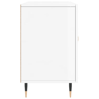 Senkki korkeakiilto valkoinen 100x36x60 cm tekninen puu