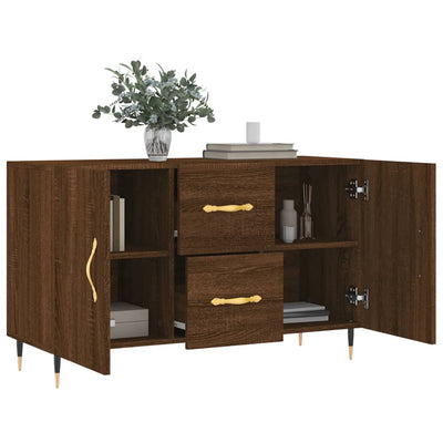 Senkki ruskea tammi 100x36x60 cm tekninen puu
