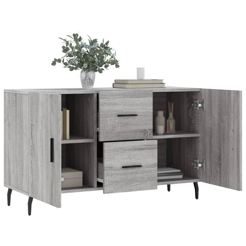 Harmaa senkki Nastita 100x36x60cm (puinen)