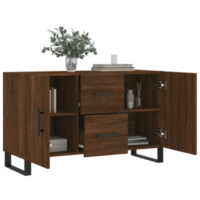 Senkki ruskea tammi 100x36x60 cm tekninen puu