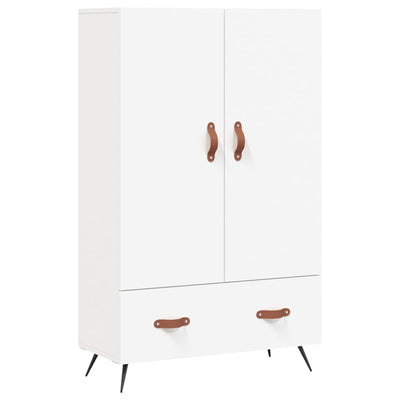 Kaappi valkoinen 69,5x31x115 cm tekninen puu