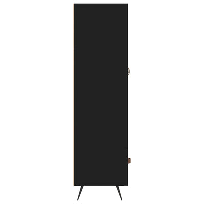 Kaappi musta 69,5x31x115 cm tekninen puu