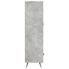 Kaappi betoninharmaa 69,5x31x115 cm tekninen puu