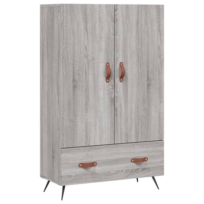 Kaappi harmaa Sonoma 69,5x31x115 cm tekninen puu