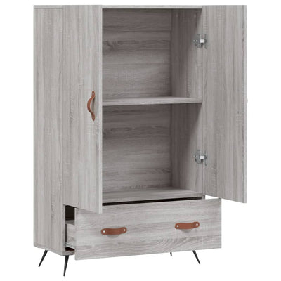 Kaappi harmaa Sonoma 69,5x31x115 cm tekninen puu