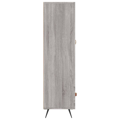 Kaappi harmaa Sonoma 69,5x31x115 cm tekninen puu