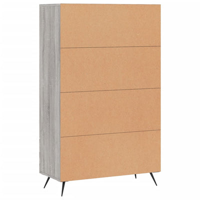 Kaappi harmaa Sonoma 69,5x31x115 cm tekninen puu