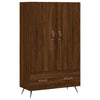 Kaappi ruskea tammi 69,5x31x115 cm tekninen puu