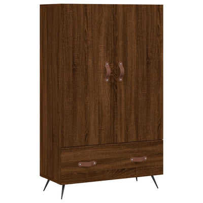Kaappi ruskea tammi 69,5x31x115 cm tekninen puu