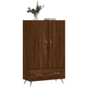 Kaappi ruskea tammi 69,5x31x115 cm tekninen puu