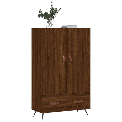 Kaappi ruskea tammi 69,5x31x115 cm tekninen puu