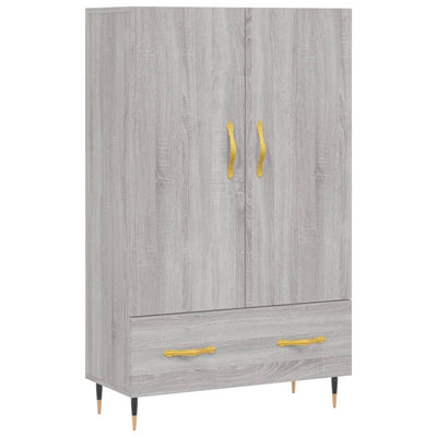 Kaappi harmaa Sonoma 69,5x31x115 cm tekninen puu
