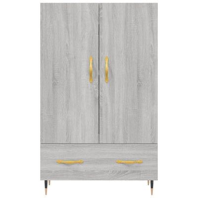 Kaappi harmaa Sonoma 69,5x31x115 cm tekninen puu