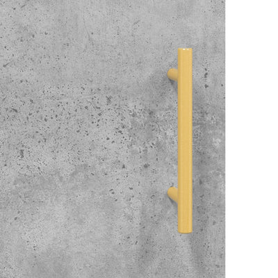 Kaappi betoninharmaa 69,5x31x115 cm tekninen puu