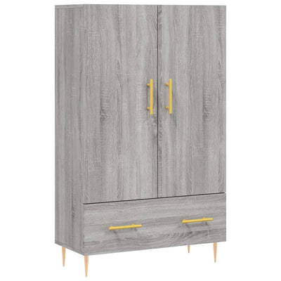 Kaappi harmaa Sonoma 69,5x31x115 cm tekninen puu